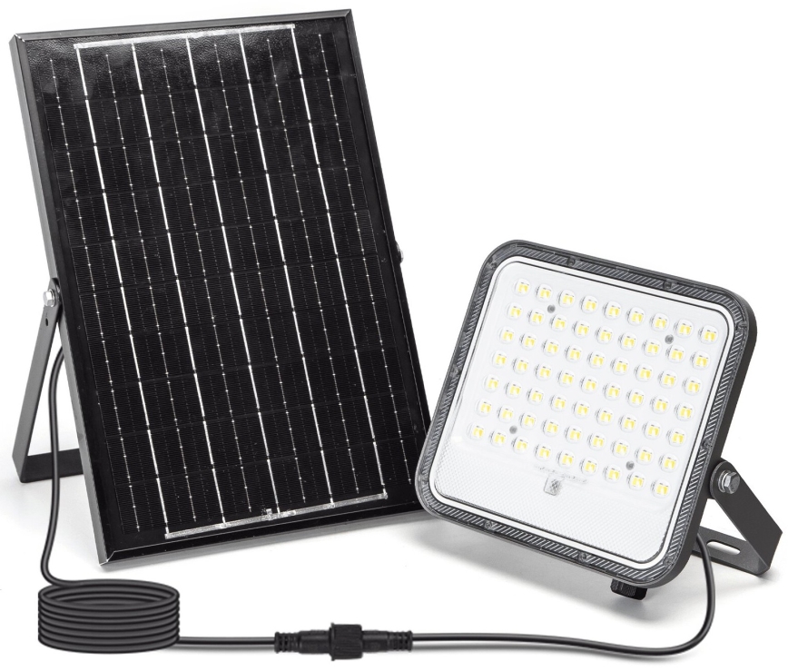 Aigostar - LED Aptumšojams saules enerģijas prožektors LED/100W/3,4V 3000/4000/6500K IP66 + tālvadības pults