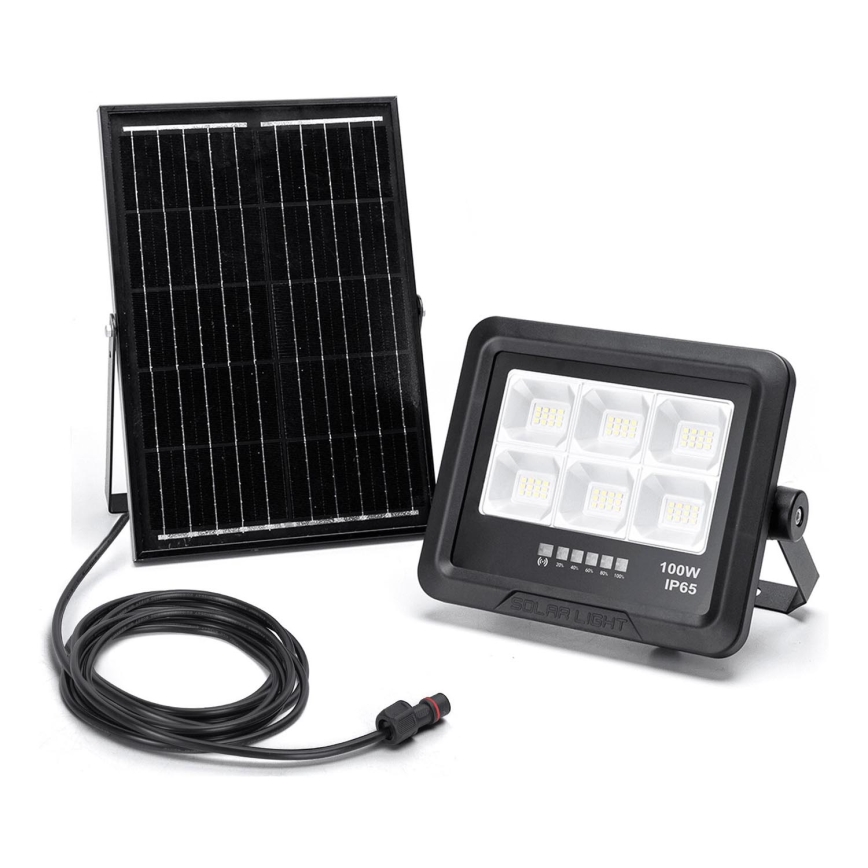 Aigostar - LED Aptumšojams saules enerģijas prožektors LED/100W/3,4V IP65 10000 mAh + tālvadības pults