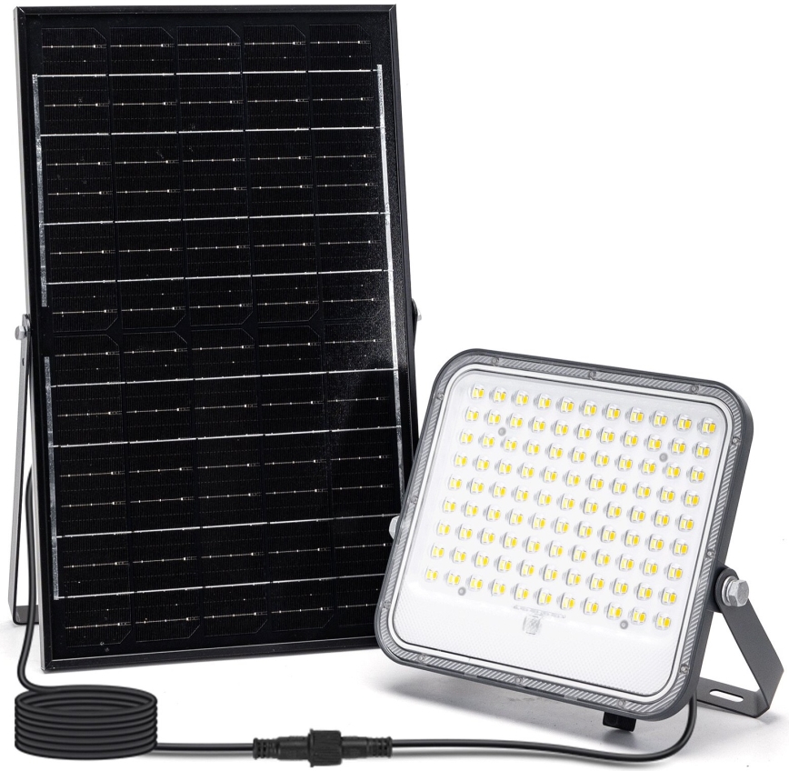 Aigostar - LED Aptumšojams saules enerģijas prožektors LED/150W/3,4V 3000/4000/6500K IP66 + tālvadības pults