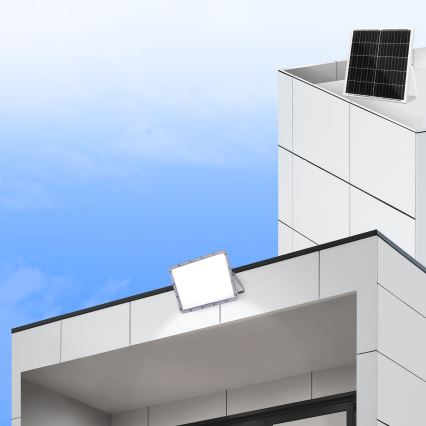 Aigostar - LED Aptumšojams saules enerģijas prožektors LED/200W/3,4V 20000 mAh IP65 + tālvadības pults