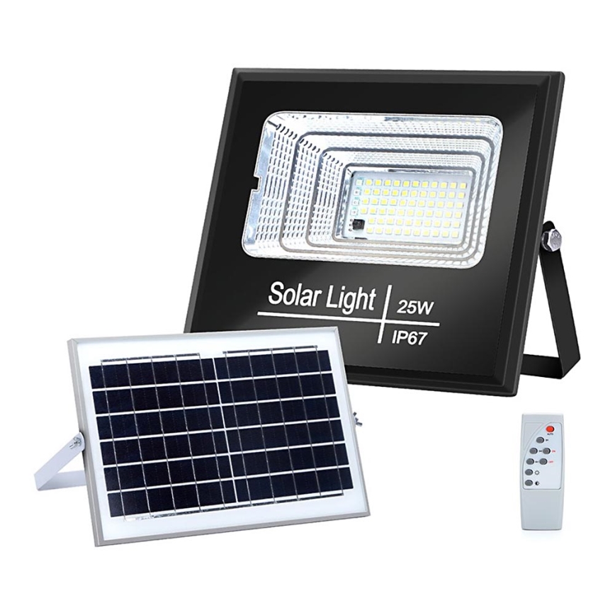 Aigostar - LED Aptumšojams saules enerģijas prožektors LED/25W/3,2V IP67 5000 mAh + tālvadības pults