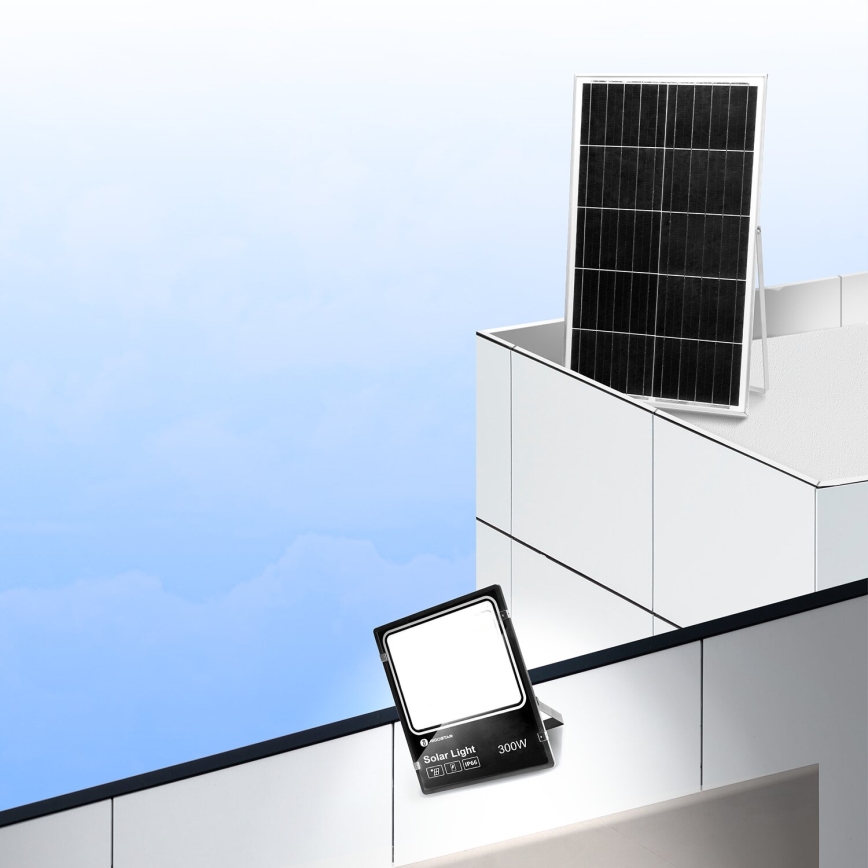 Aigostar - LED Aptumšojams saules enerģijas prožektors LED/300W/3,2V IP66 25000 mAh + tālvadības pults