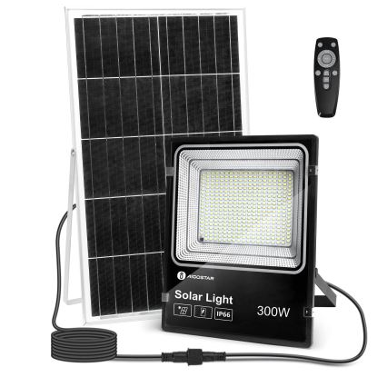 Aigostar - LED Aptumšojams saules enerģijas prožektors LED/300W/3,2V IP66 25000 mAh + tālvadības pults