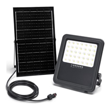 Aigostar - LED Aptumšojams saules enerģijas prožektors LED/300W/3,4V IP65 + tālvadības pults