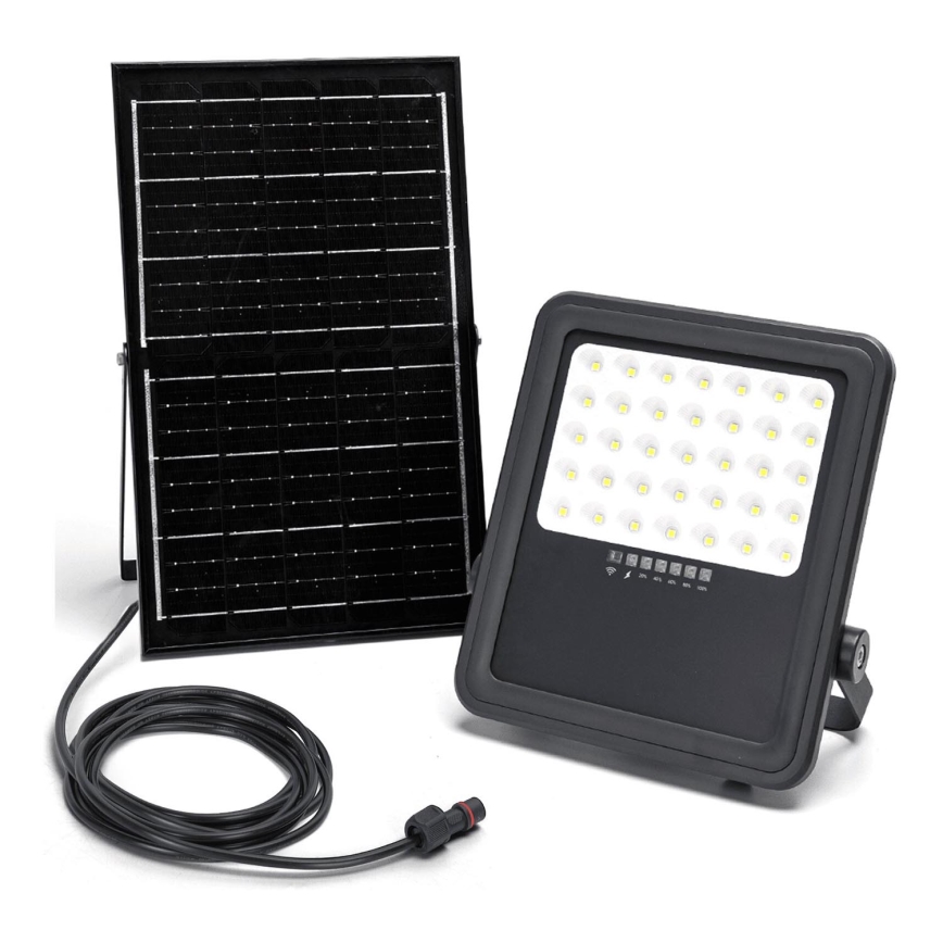 Aigostar - LED Aptumšojams saules enerģijas prožektors LED/300W/3,4V IP65 + tālvadības pults