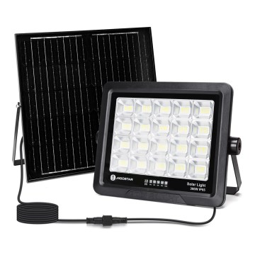 Aigostar - LED Aptumšojams saules enerģijas prožektors LED/300W/3,4V IP65 + tālvadības pults