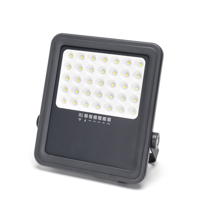 Aigostar - LED Aptumšojams saules enerģijas prožektors LED/300W/3,4V IP65 + tālvadības pults