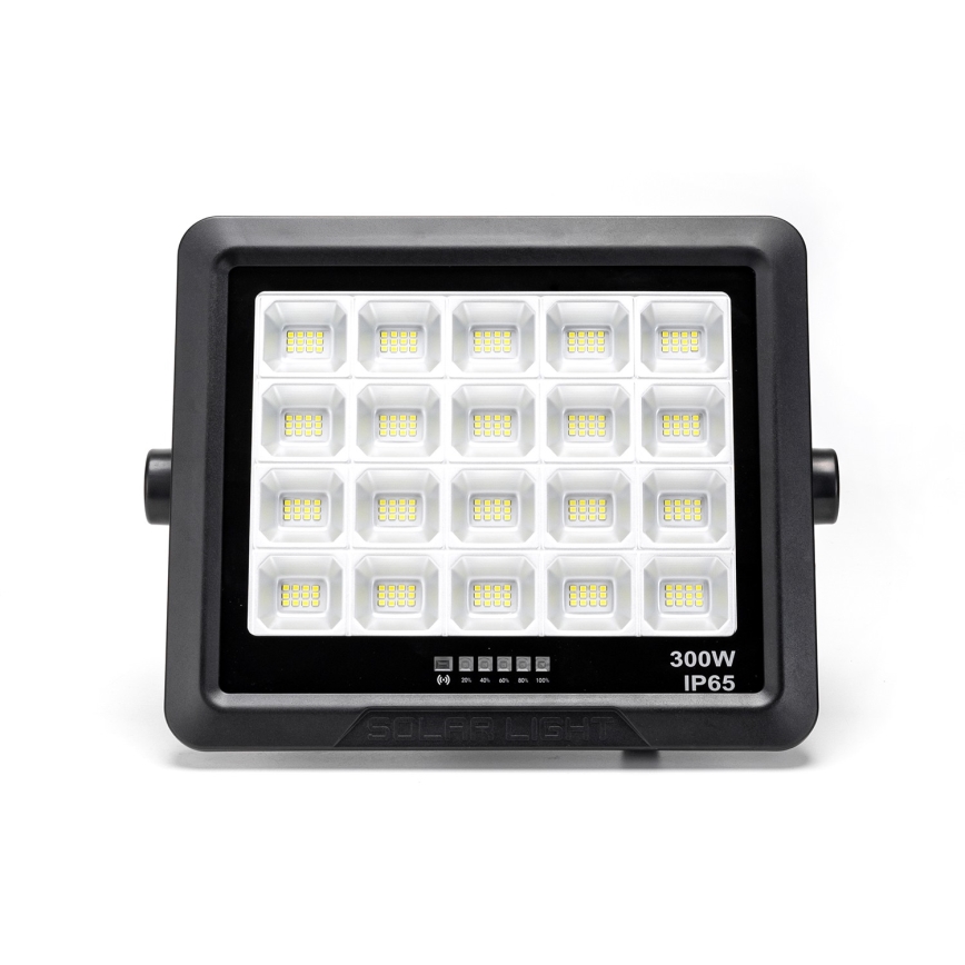 Aigostar - LED Aptumšojams saules enerģijas prožektors LED/300W/3,4V IP65 + tālvadības pults