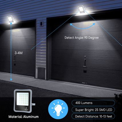 Aigostar - LED Aptumšojams saules enerģijas prožektors LED/30W/3,2V 20000 mAh IP67 + TP