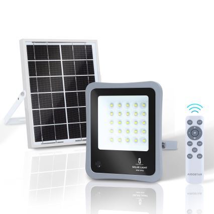 Aigostar - LED Aptumšojams saules enerģijas prožektors LED/30W/3,2V 20000 mAh IP67 + TP