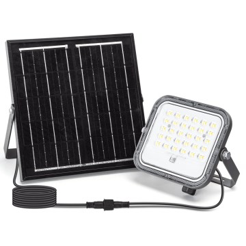 Aigostar - LED Aptumšojams saules enerģijas prožektors LED/50W/3,4V 3000/4000/6500K IP66 + tālvadības pults