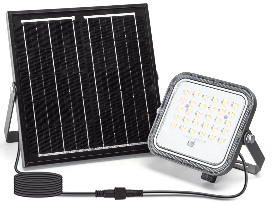 Aigostar - LED Aptumšojams saules enerģijas prožektors LED/50W/3,4V 3000/4000/6500K IP66 + tālvadības pults