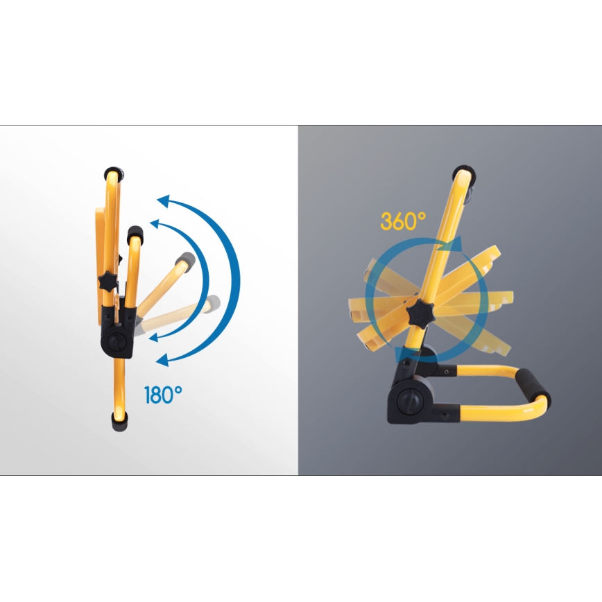 Aigostar - LED Aptumšojams uzlādējams prožektors LED/50W/5V 6500K IP65