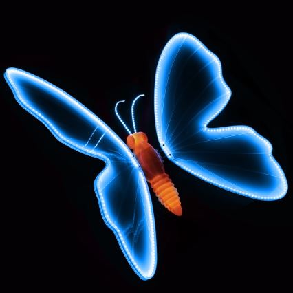 Aigostar - LED āra dekorācija 468xLED 75 cm IP44 tauriņš/zils