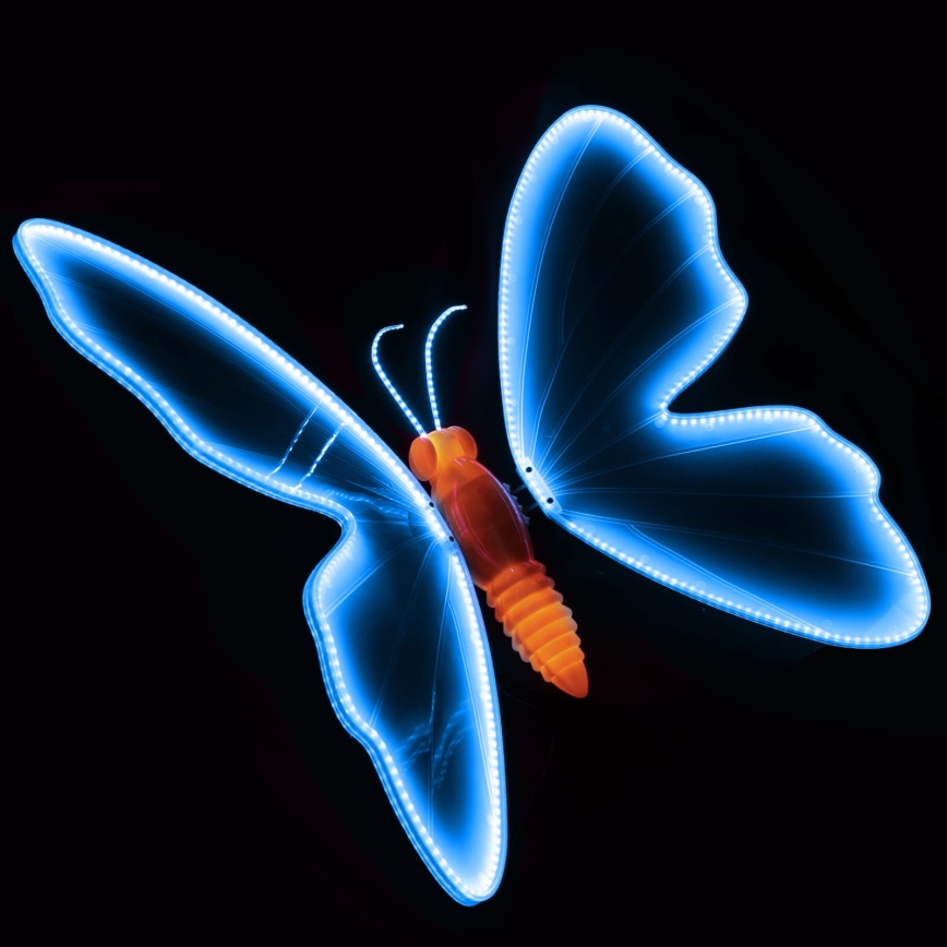 Aigostar - LED āra dekorācija 468xLED 75 cm IP44 tauriņš/zils
