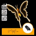 Aigostar - LED Āra dekorācija 558xLED 90 cm IP44 tauriņš/siltā balta