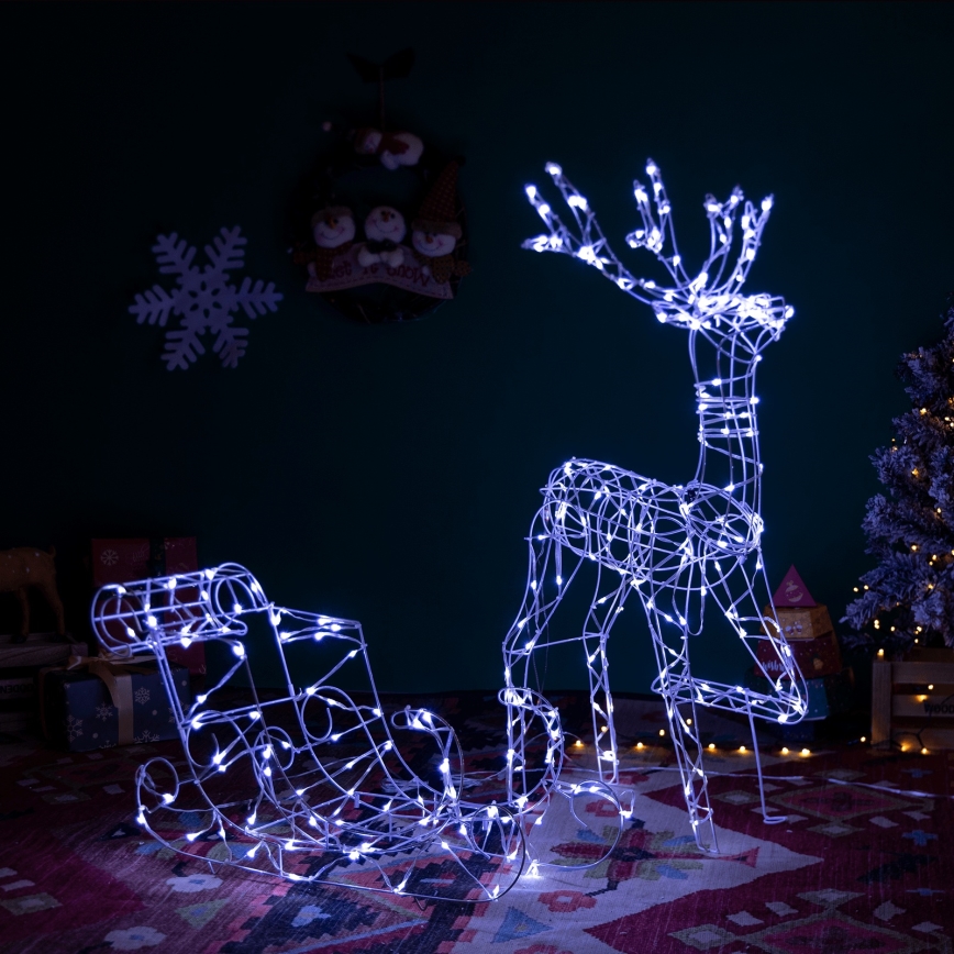 Aigostar - LED āra dekors LED/3,6W/31/230V 6500K 90/45cm IP44 ziemeļbriedis ar ragavām