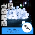 Aigostar - LED āra dekoratīvā virtene 100xLED/8 funkcijas 10m IP44 auksta balta