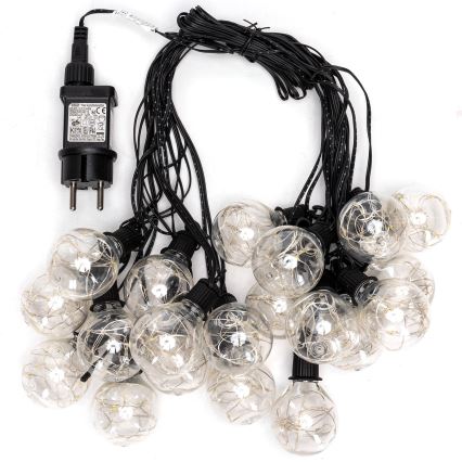 Aigostar - LED āra dekoratīvā virtene, 160 LED, 10 m, IP44, auksti balta