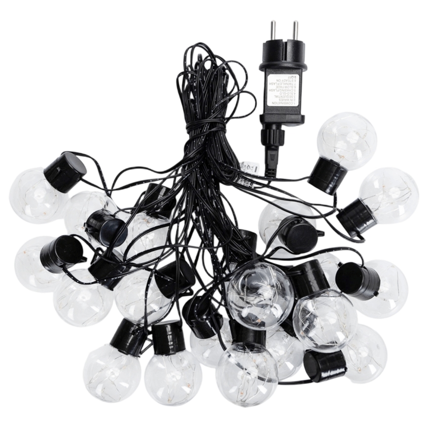 Aigostar - LED āra dekoratīvā virtene 160 LED 10 m IP44 siltā balta