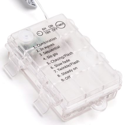 Aigostar -LED āra gaismas virtene 150xLED/8 režīmi 3xAA 15,3m IP44 daudzkrāsaina