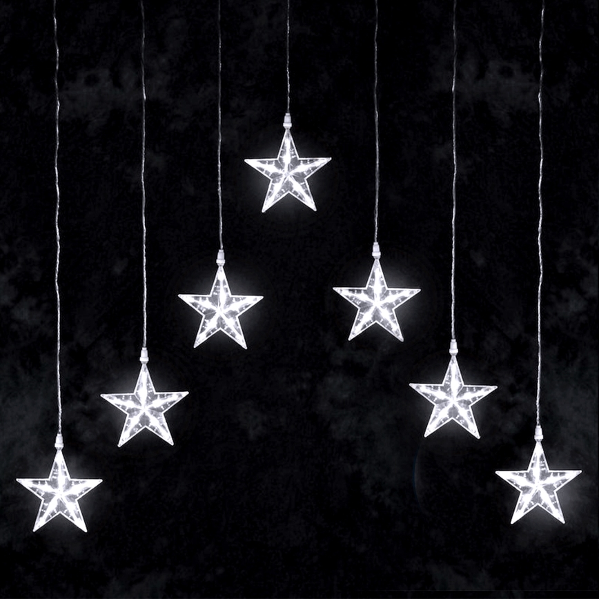 Aigostar - LED āra virtene, 70 LED, 1,2x1 m, IP44, auksti balta, zvaigžņu efekts