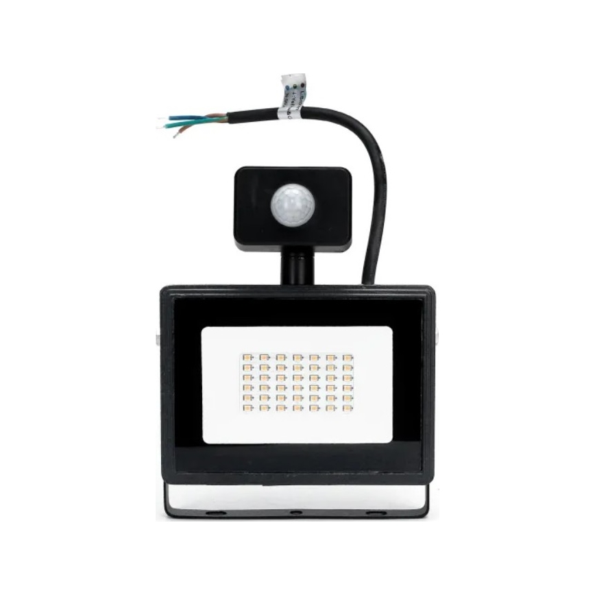 Aigostar - LED Āra prožektors ar sensoru LED/50W/230V 4000K IP65 melna