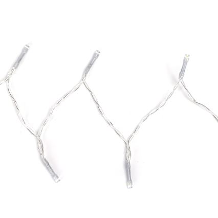 Aigostar - LED Āra  virtene 100xLED/8 funkcijas/3xAA 10,3m IP44 auksti balta