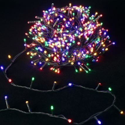 Aigostar - LED āra virtene 100 LED/8 funkcijas 3xAA 5,3 m IP44 daudzkrāsu