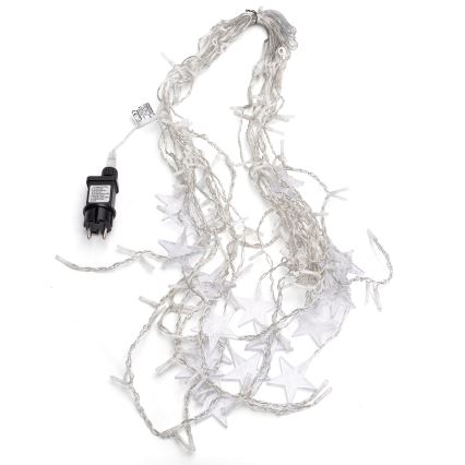 Aigostar - LED āra virtene 168 LED/8 funkcijas 3x1,5m IP44 siltā baltā krāsā, zvaigžņu motīvs