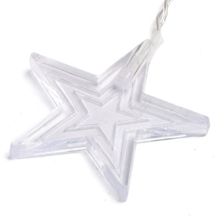 Aigostar - LED āra virtene 168 LED/8 funkcijas 3x1,5m IP44 siltā baltā krāsā, zvaigžņu motīvs