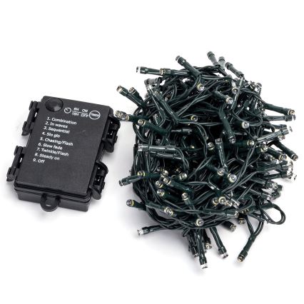 Aigostar - LED āra virtene 200xLED/8 funkcijas 3xAA 10,3m IP44 daudzkrāsaina