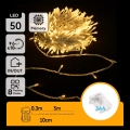 Aigostar - LED āra virtene 50xLED/8 režīmi 3xAA 5,3m IP44 silti balta