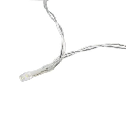 Aigostar - LED dimējama āra Ziemassvētku virtene ar kustības sensoru 100xLED/3xAA 12m silti balta + tālvadība