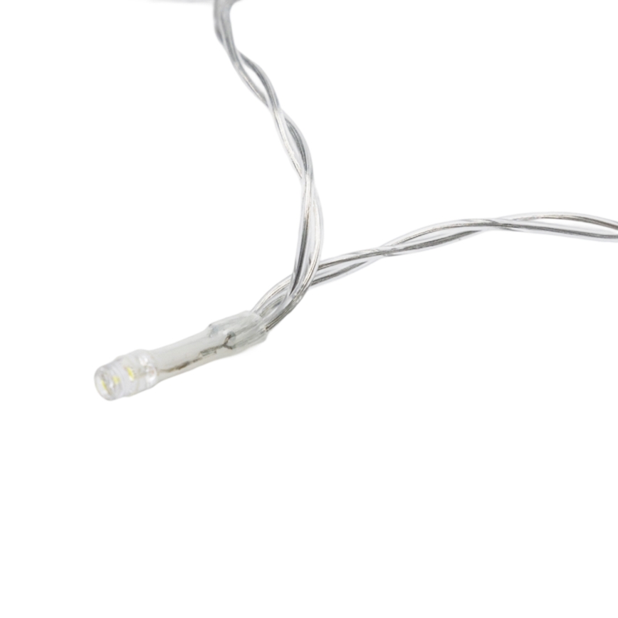 Aigostar - LED dimējama āra Ziemassvētku virtene ar kustības sensoru 100xLED/3xAA 12m silti balta + tālvadība