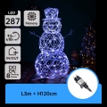 Aigostar - LED āra Ziemassvētku dekorācija 3,6W/31/230V 6500K 120cm IP44 sniegavīrs