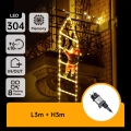 Aigostar - LED āra Ziemassvētku dekorācija 304xLED/8 funkcijas 3 m IP44 siltā balta