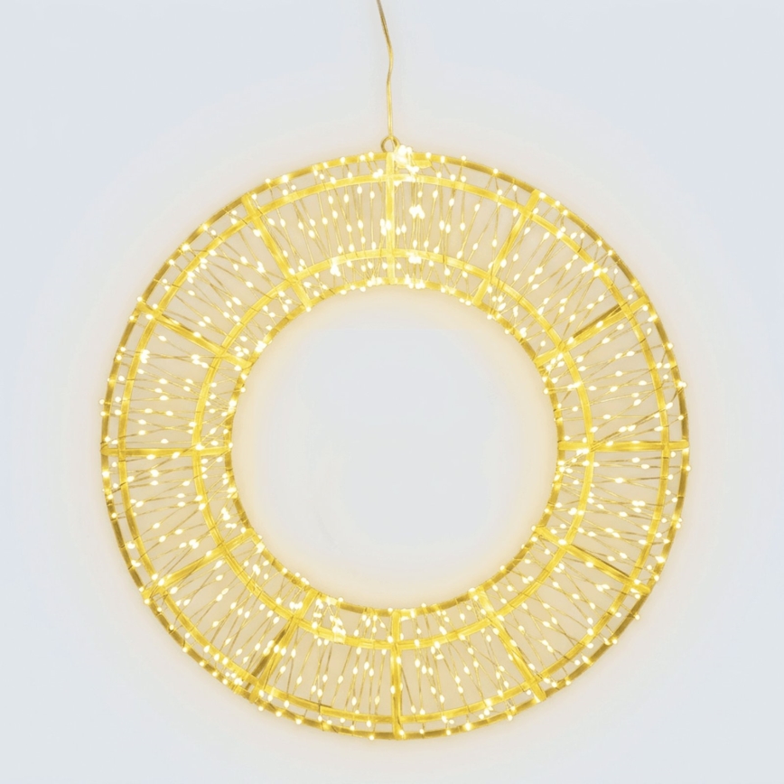 Aigostar - LED Āra Ziemassvētku dekors 540xLED/6W/230V IP44 siltā balta 45 cm aplis