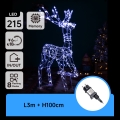 Aigostar - LED Āra Ziemassvētku dekorācija LED/3,6W/31/230V 6500K 105 cm IP44 ziemeļbriedis