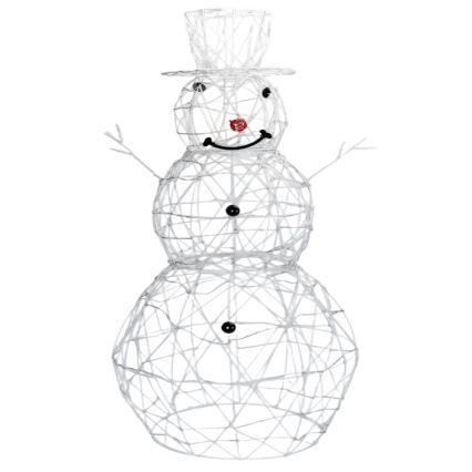 Aigostar-LED Āra Ziemassvētku dekors LED/3,6W/31/230V 6500K 90cm IP44 sniegavīrs