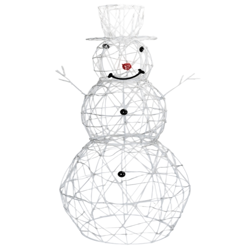 Aigostar-LED Āra Ziemassvētku dekors LED/3,6W/31/230V 6500K 90cm IP44 sniegavīrs