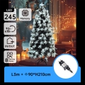 Aigostar - LED āra Ziemassvētku egle, 245 LED / 8 režīmi, 2,1 m, IP44, auksti balta gaisma