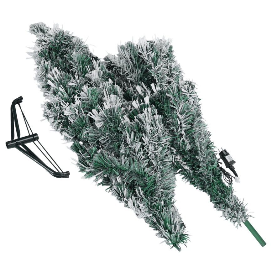 Aigostar - LED āra Ziemassvētku egle, 245 LED / 8 režīmi, 2,1 m, IP44, auksti balta gaisma