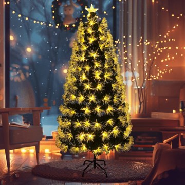 Aigostar - LED āra Ziemassvētku eglīte 125xLED/8 funkcijas 1,2 m IP44 silti balta