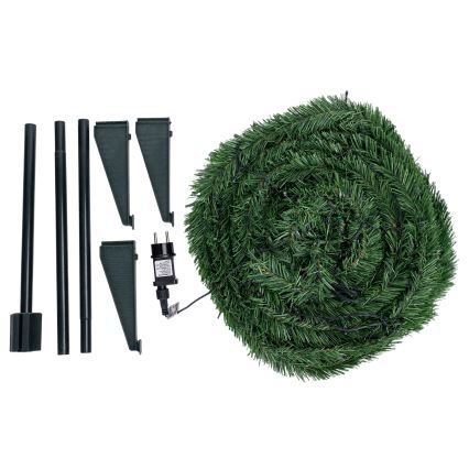 Aigostar - LED āra Ziemassvētku koks 80xLED 1,2m IP44 zaļš, siltā balta