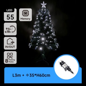 Aigostar - LED Āra Ziemassvētku eglīte LED/3,6W/230V 60 cm IP44 auksti balta