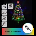 Aigostar - LED āra ziemassvētku eglīte LED/3,6W/230V 60 cm IP44 daudzkrāsaina