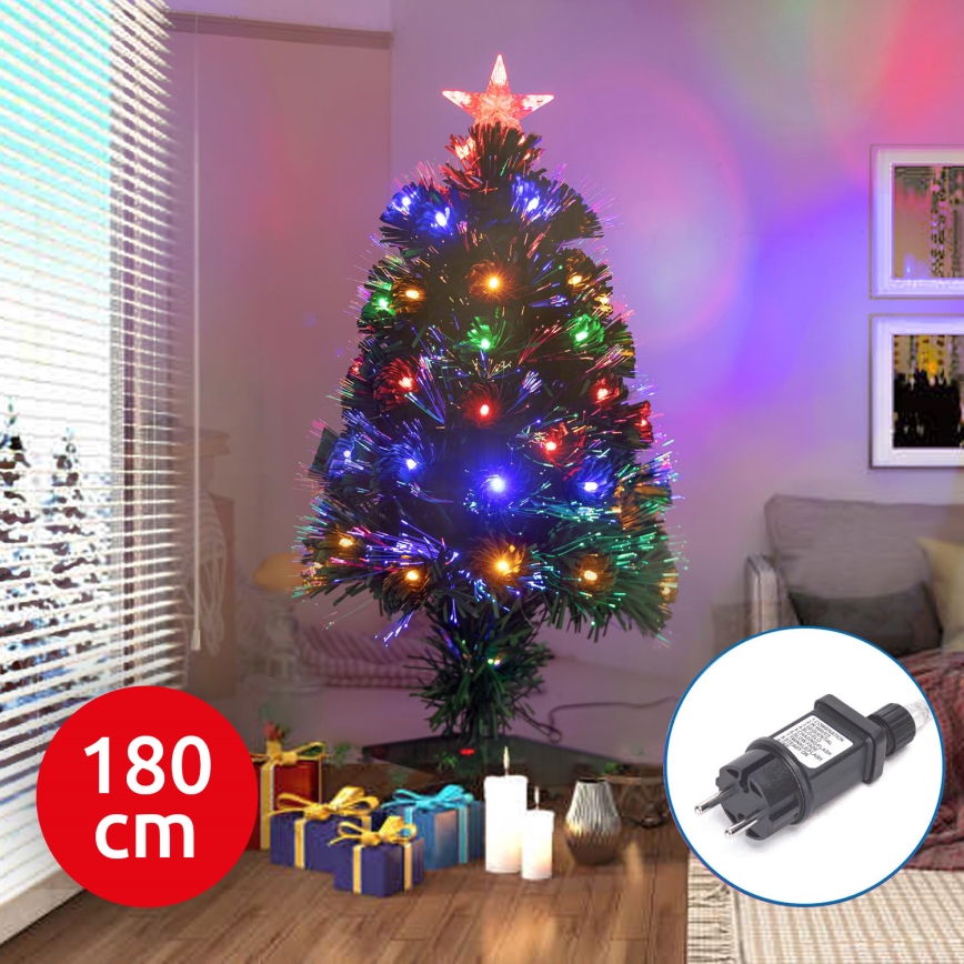 Aigostar - LED Āra Ziemassvētku eglīte LED/6W/230V 180 cm IP44 daudzkrāsaina