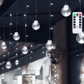 Aigostar - LED āra Ziemassvētku gaismas virtene 120xLED/8 režīmi 3x0,6m IP44 auksti balta + tālvadības pults