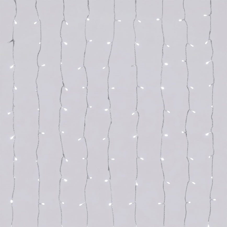 Aigostar - LED āra ziemassvētku virtene 156 LED/8 funkcijas 4,2x1,2m IP44 auksta balta